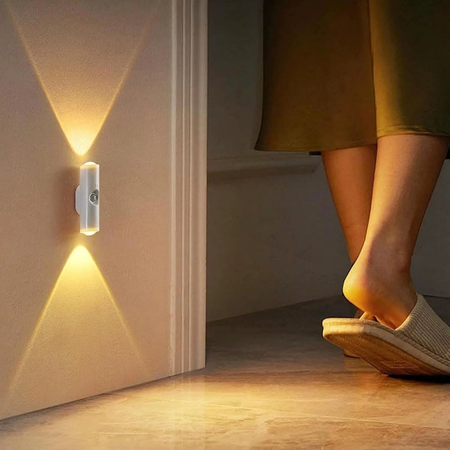 2-Pack Rechargeable Motion Sensor LED Lights | Magnetic Smart Wall Lighting
