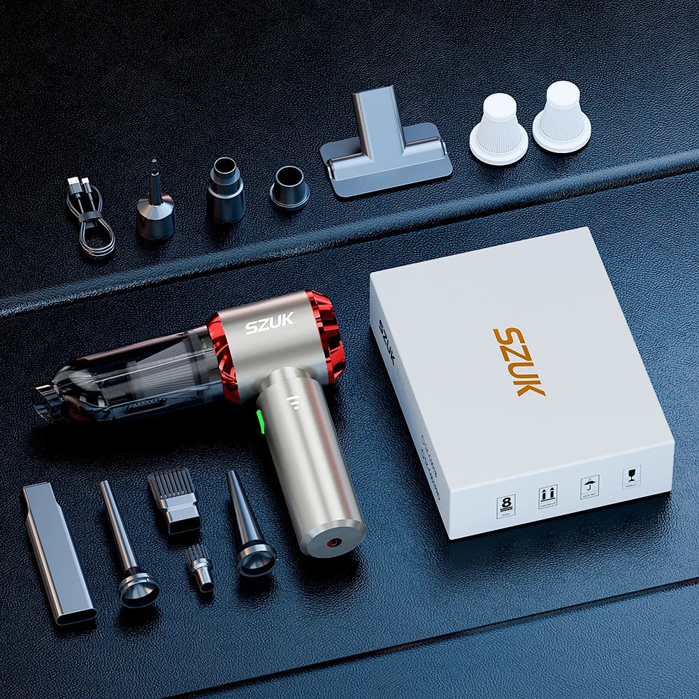 Mini Car Vacuum Cleaner – High Power Cordless Handheld Portable Vacuum for Car & Home Cleaning