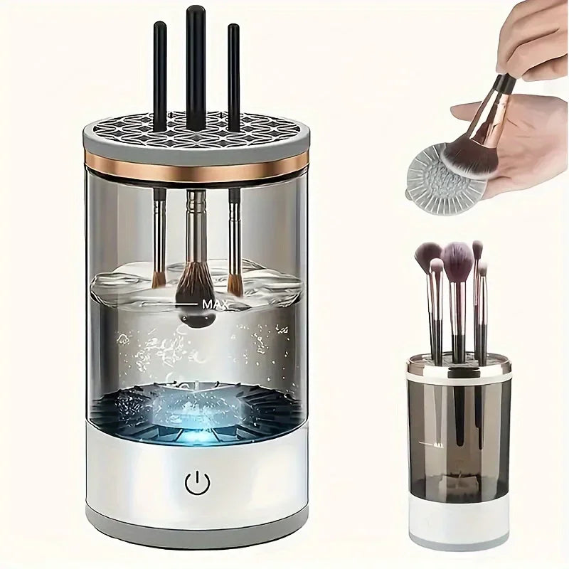 USB Makeup Brush Cleaner & Dryer – Fast Plug & Play Cosmetic Brush Cleaning Tool