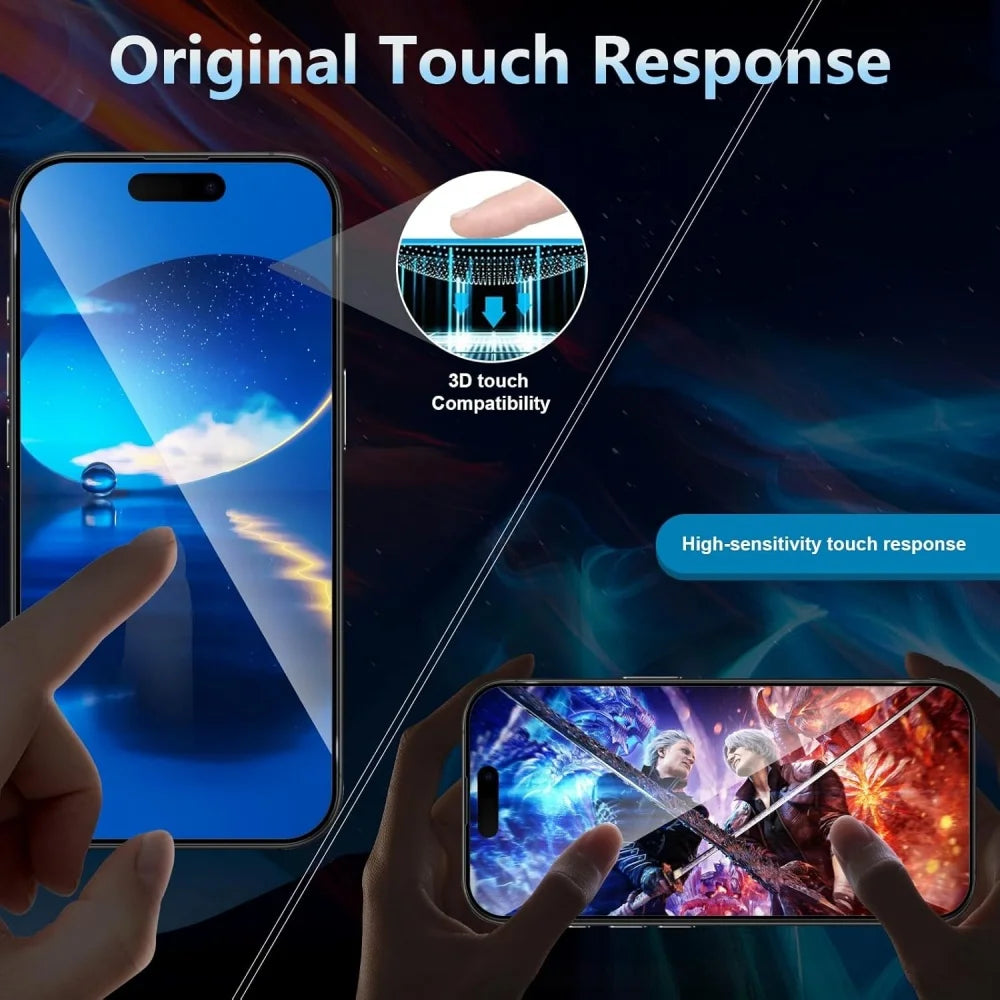 iPhone Tempered Glass Screen & Camera Protector Set