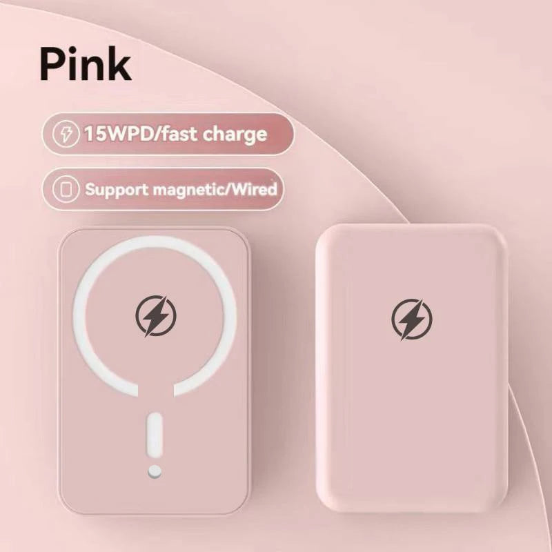 10000mAh Magnetic Wireless Power Bank – 15W PD Fast Charging for iPhone 12–17 Series