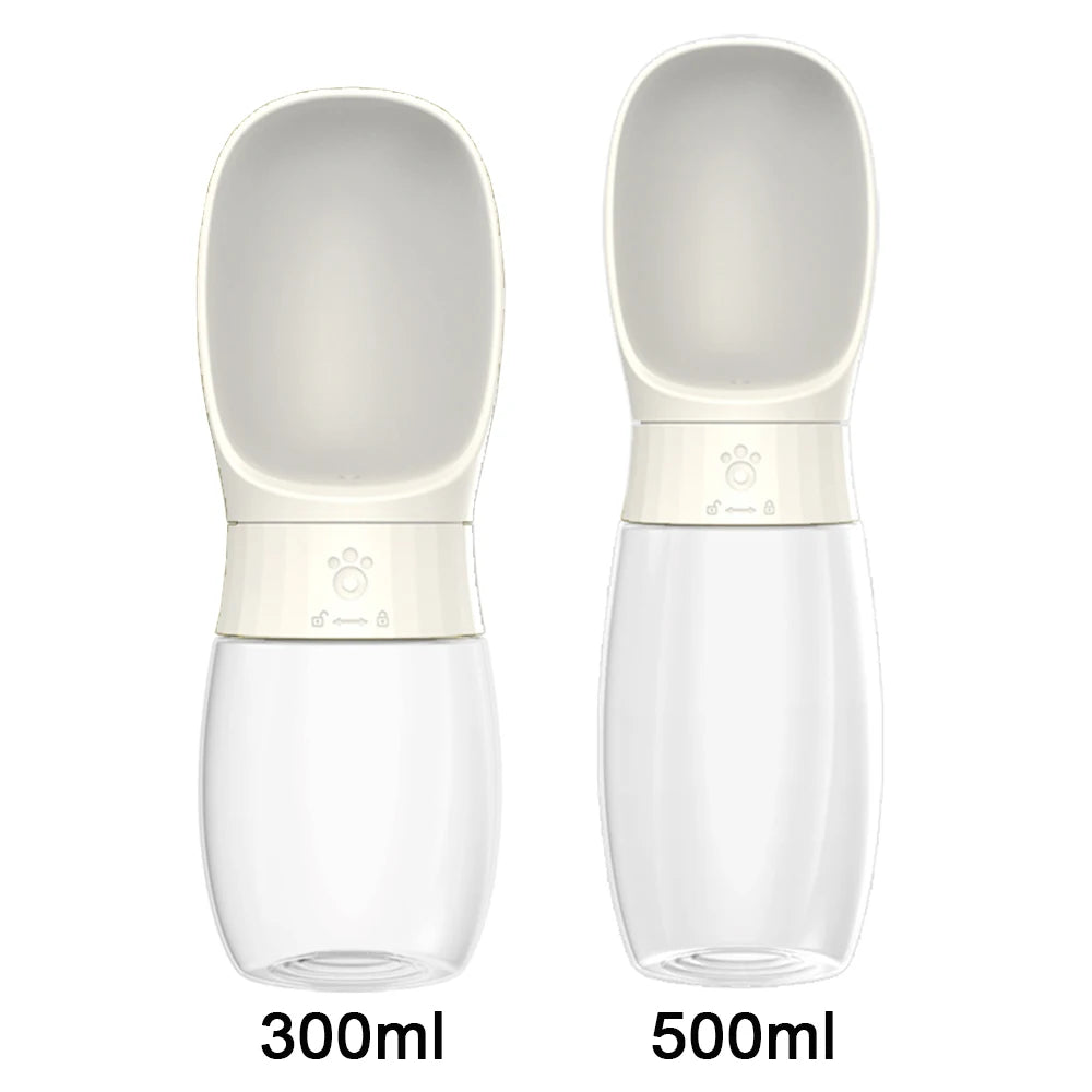 Portable Dog Water Bottle with Bowl β 300ml/500ml Pet Travel Water Dispenser for Dogs & Cats πΆπ±