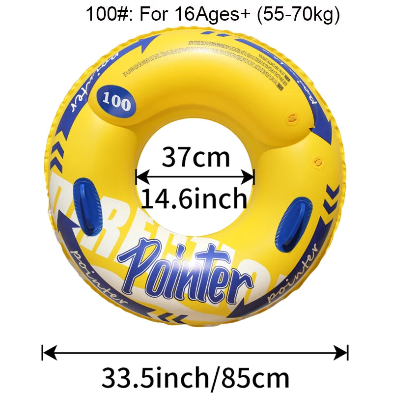 Double Balloon Inflatable Swimming Ring,Beach toys Pool Floaties for Adults,Swim Inner Tube for Pool