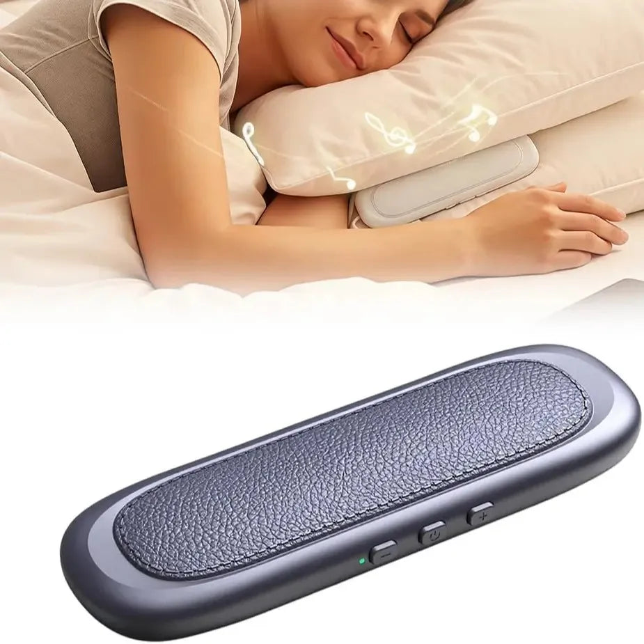 Bone Conduction Pillow Speaker Bluetooth Under Pillow Sleep Aid White Noise Machine Sound Box for Side Sleeper Gift