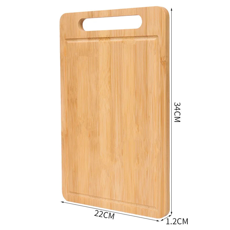 WXCOO Double-Sided Bamboo Cutting Board Natural Moso Bamboo Anti-Mold Kitchen Chopping Board Household Bamboo Board Tools