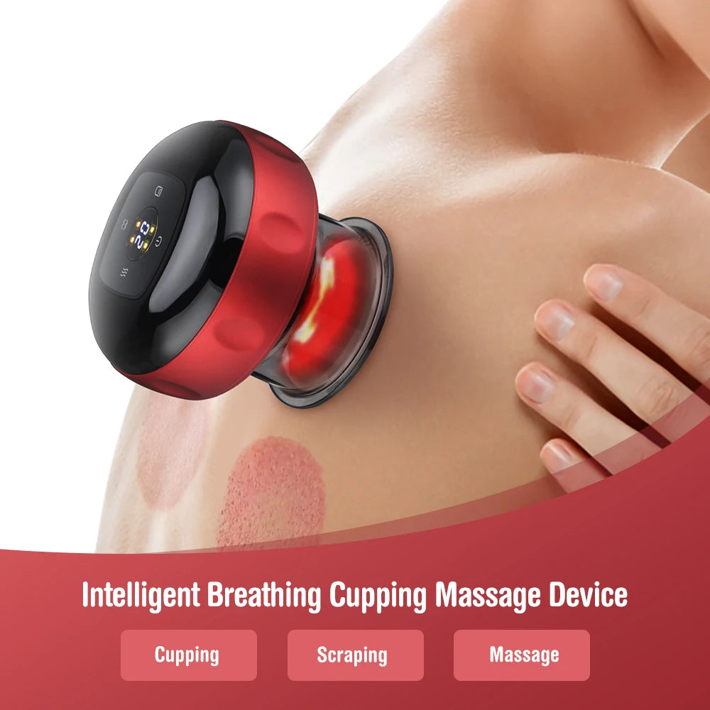 Smart 3-in-1 Vacuum Cupping & Gua Sha Set | 12-Level Heat & Suction Recovery System