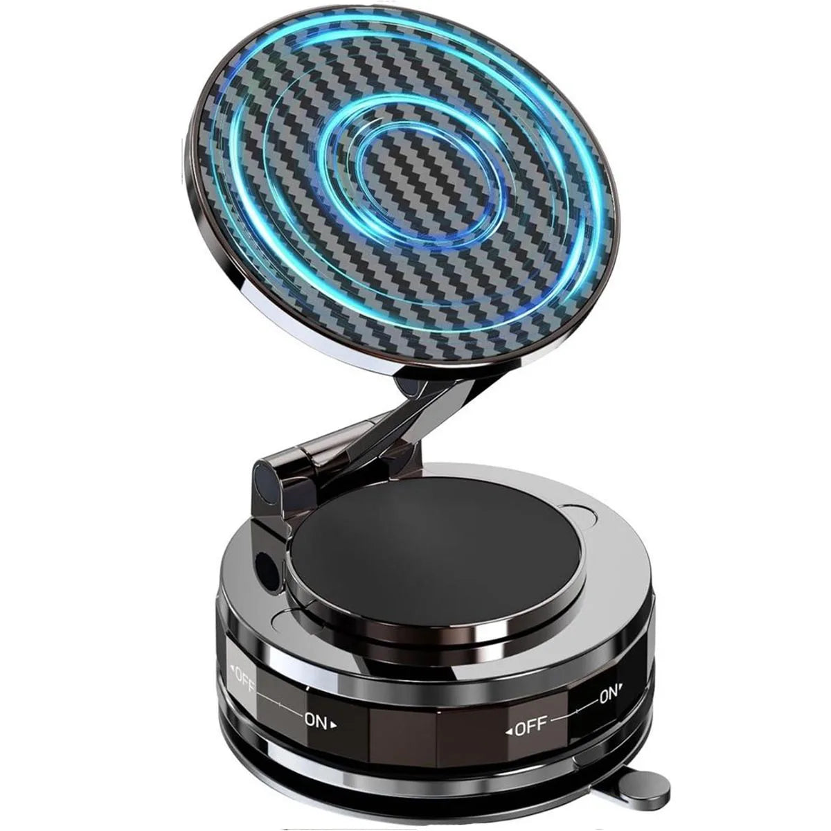 MagSafe Magnetic Suction Cup Car Phone Holder – 360° Adjustable Foldable Mini Phone Mount for iPhone