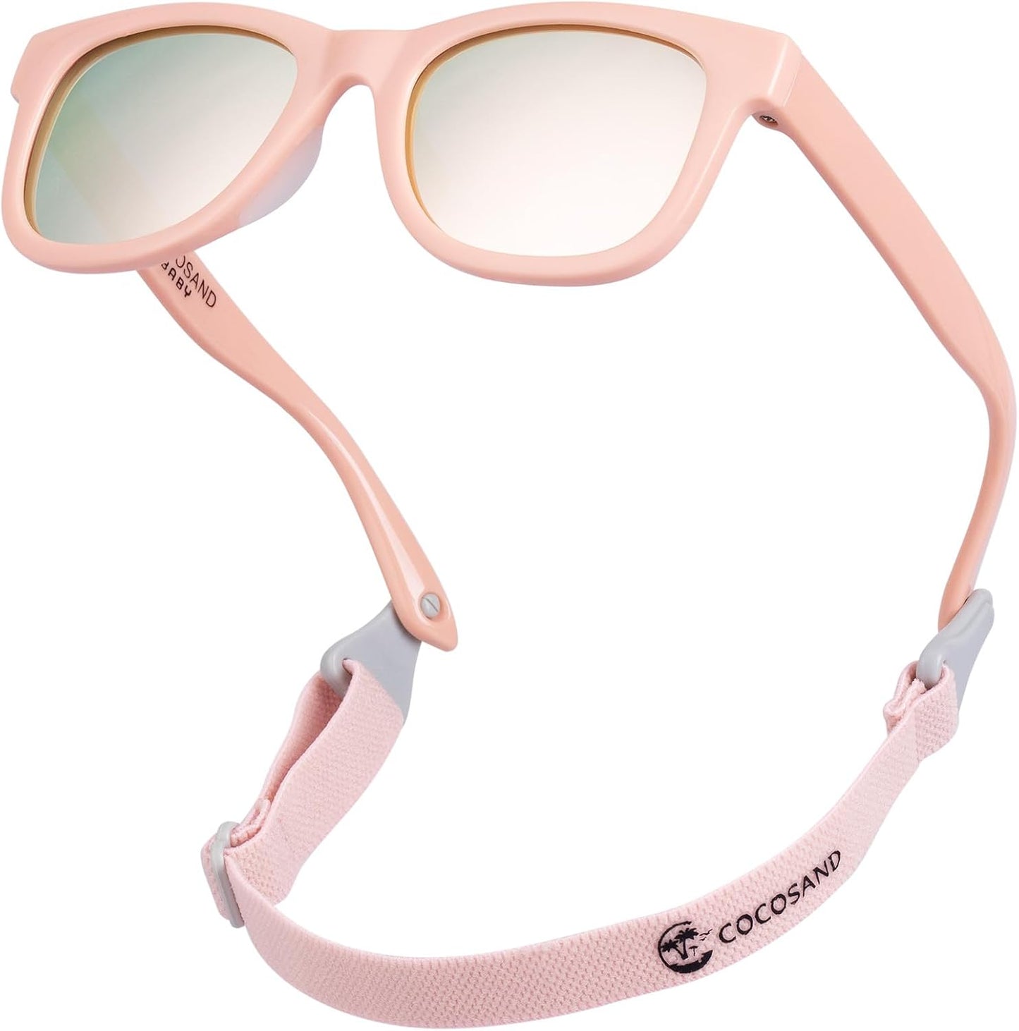 Flexible Baby Sunglasses with Strap Polarized UV Protection for Toddler Infant Newborn Boy Girl Age 0-24 Months