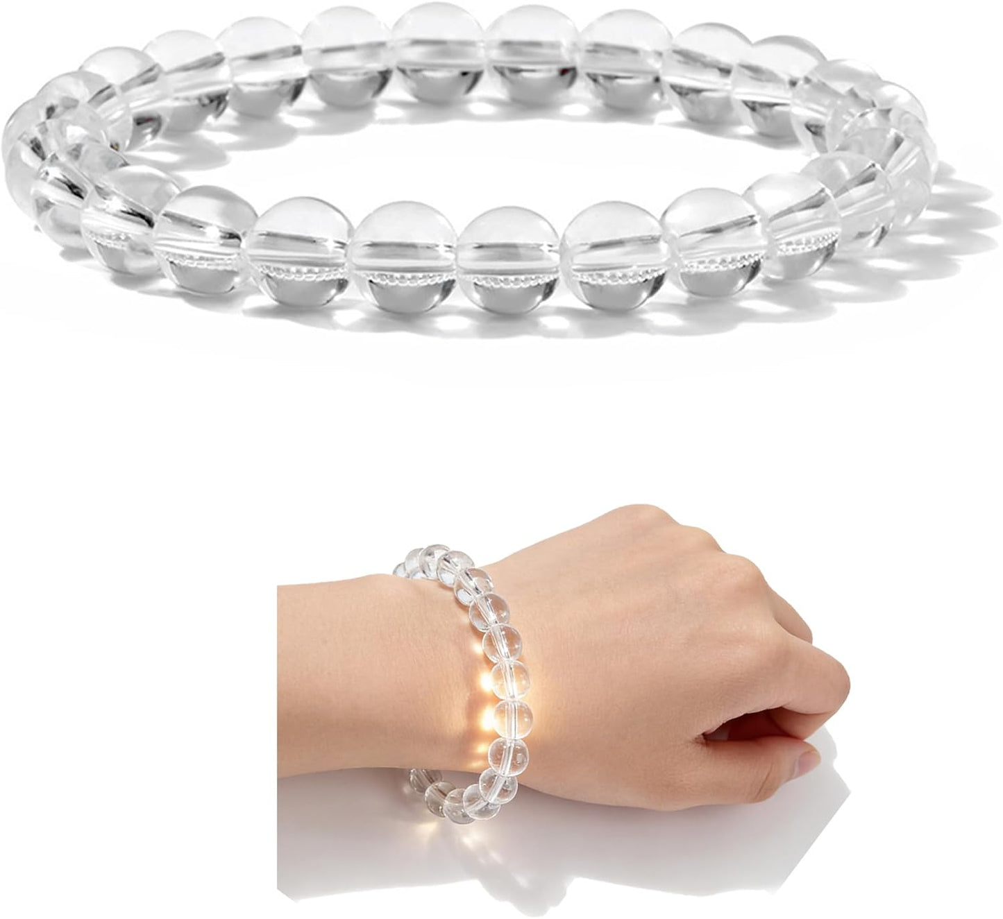 Handmade 8Mm Beaded Bracelets for Men Protection Bracelet for Women Chakra Feng Shui Stretchy Handmade Lucky Money Stretchy Crystal Bracelets Best Gifts