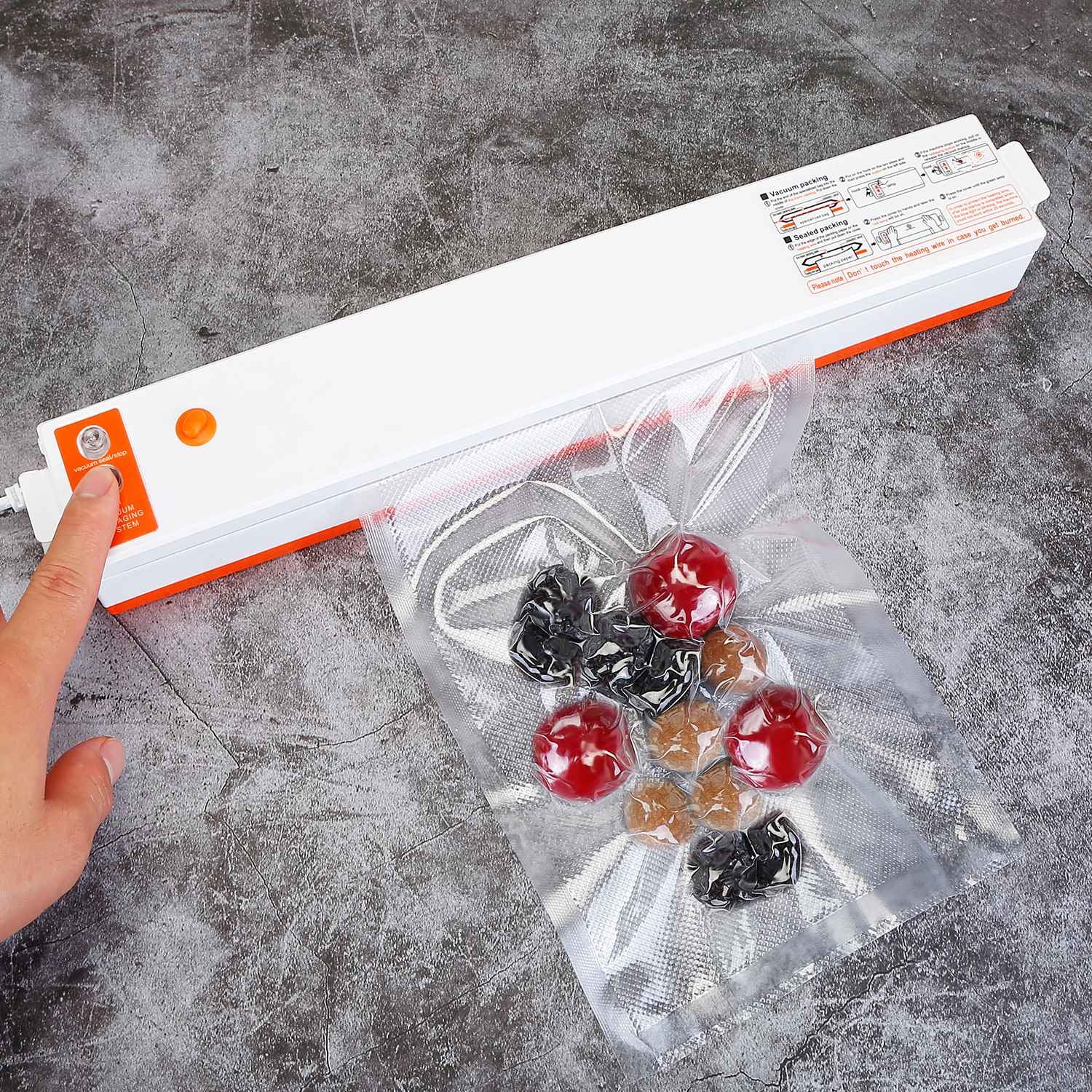 Electric Vacuum Sealer Machine Household Automatic Food Vacuum Sealer Quick Sealing System Machine for Food Dry Moist Food