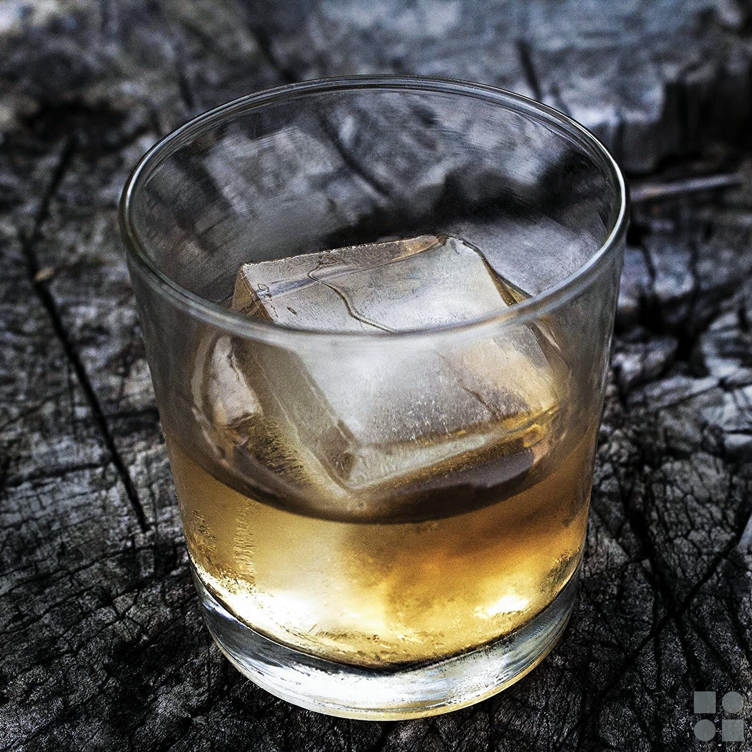 Ball Ice Cube Tray and Big Ice Cube Molds for Whiskey, Slow-Melting, 100% Silicone, No-Plastic, Easy Release, Ideal for Gifting and Elevating Cocktails (Black, 4 Spheres & 6 Cubes)