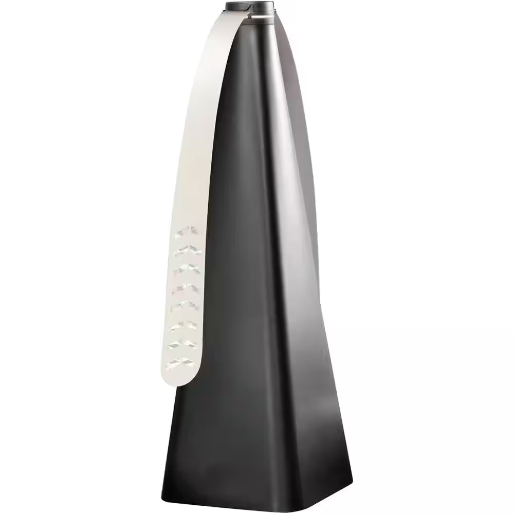 Bug Fan Fly Deterrent with Holographic Blades, Black, 15.5 In. Dia, Battery Powered Desk Fan
