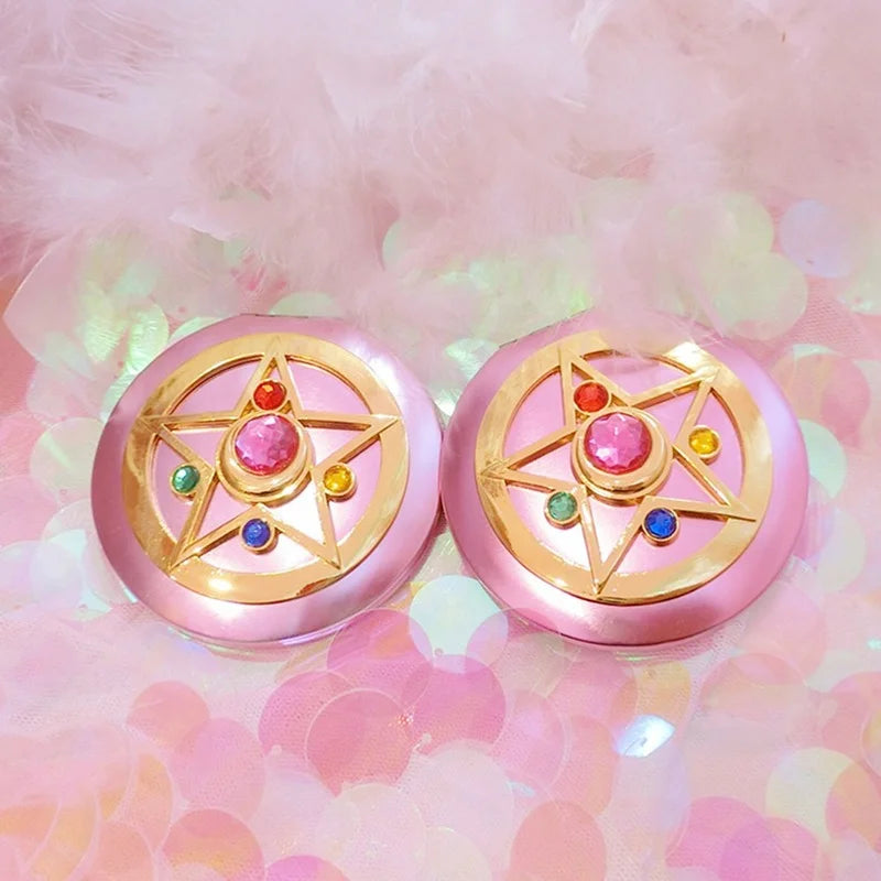 Portable Crystal Star Makeup Mirror Anime Mirror Foldable Double Mirror Espejo Mirror Spiegel Espelho Lustro Specchio Led Mirror