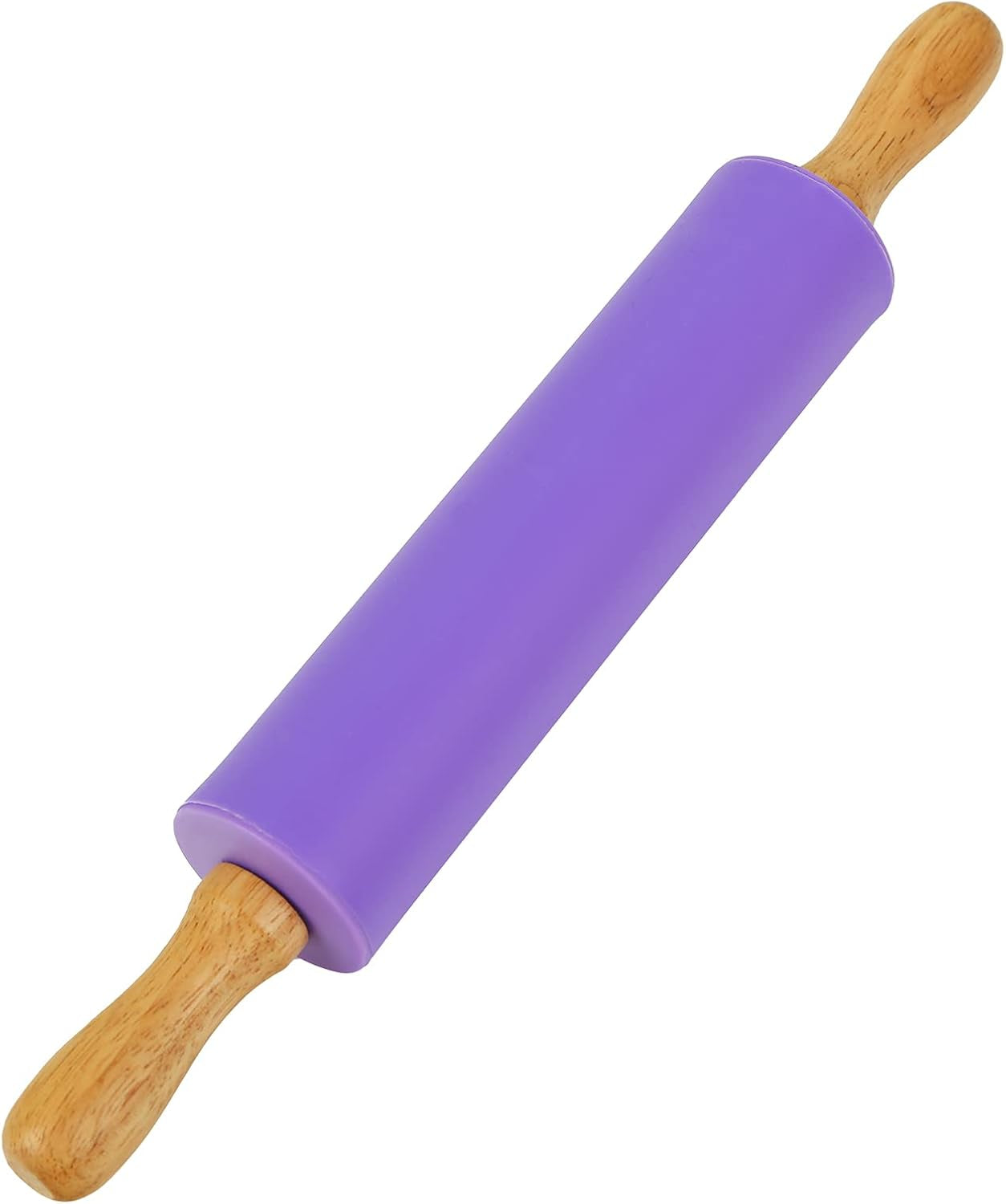 2PCS Small Rolling Pin, 9 Inch Kids Rolling Pin for Baking Supplies, Playdough, Wooden Handle Dough Rollers