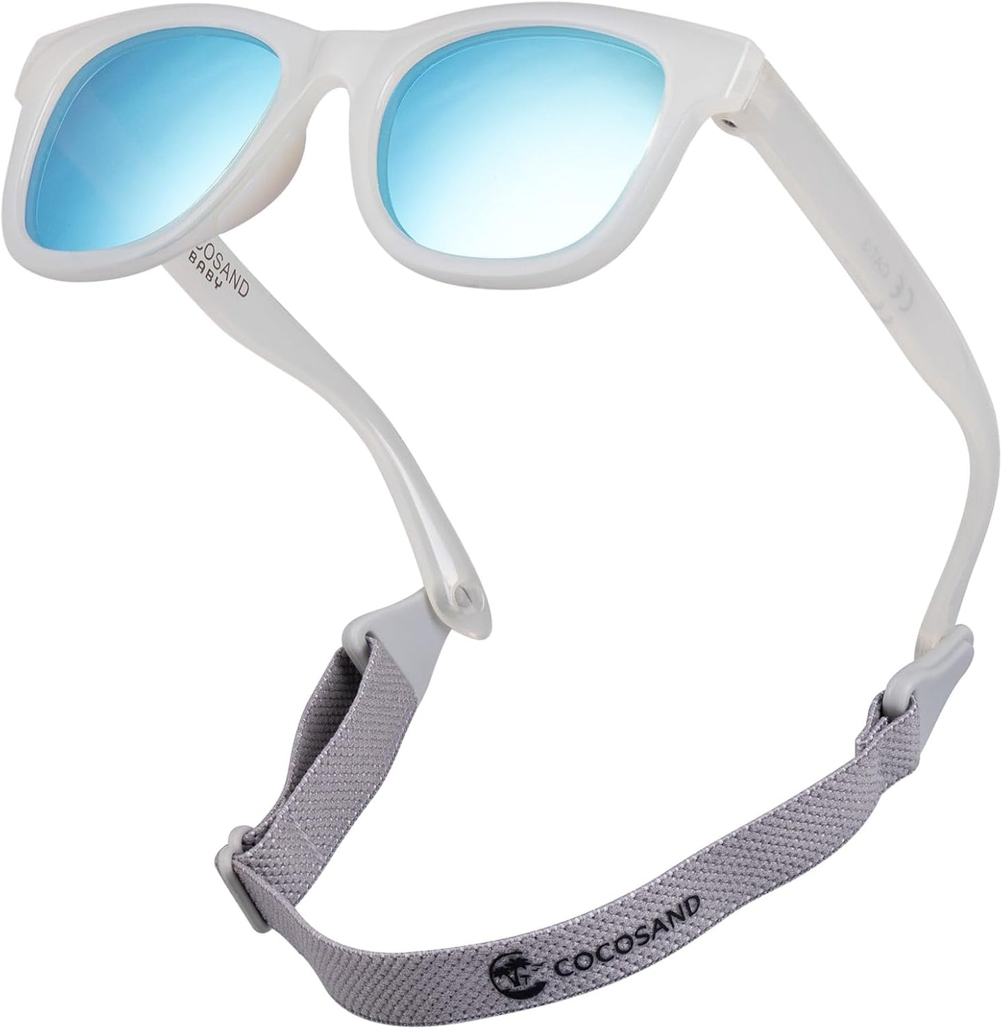 Flexible Baby Sunglasses with Strap Polarized UV Protection for Toddler Infant Newborn Boy Girl Age 0-24 Months