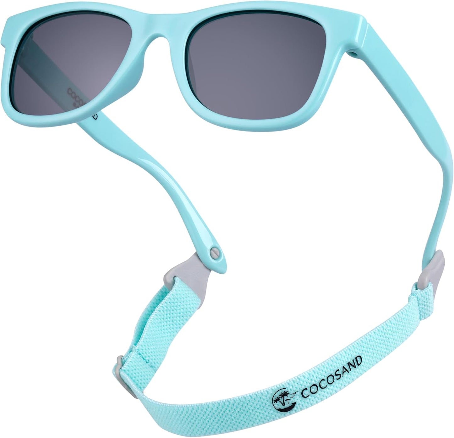Flexible Baby Sunglasses with Strap Polarized UV Protection for Toddler Infant Newborn Boy Girl Age 0-24 Months