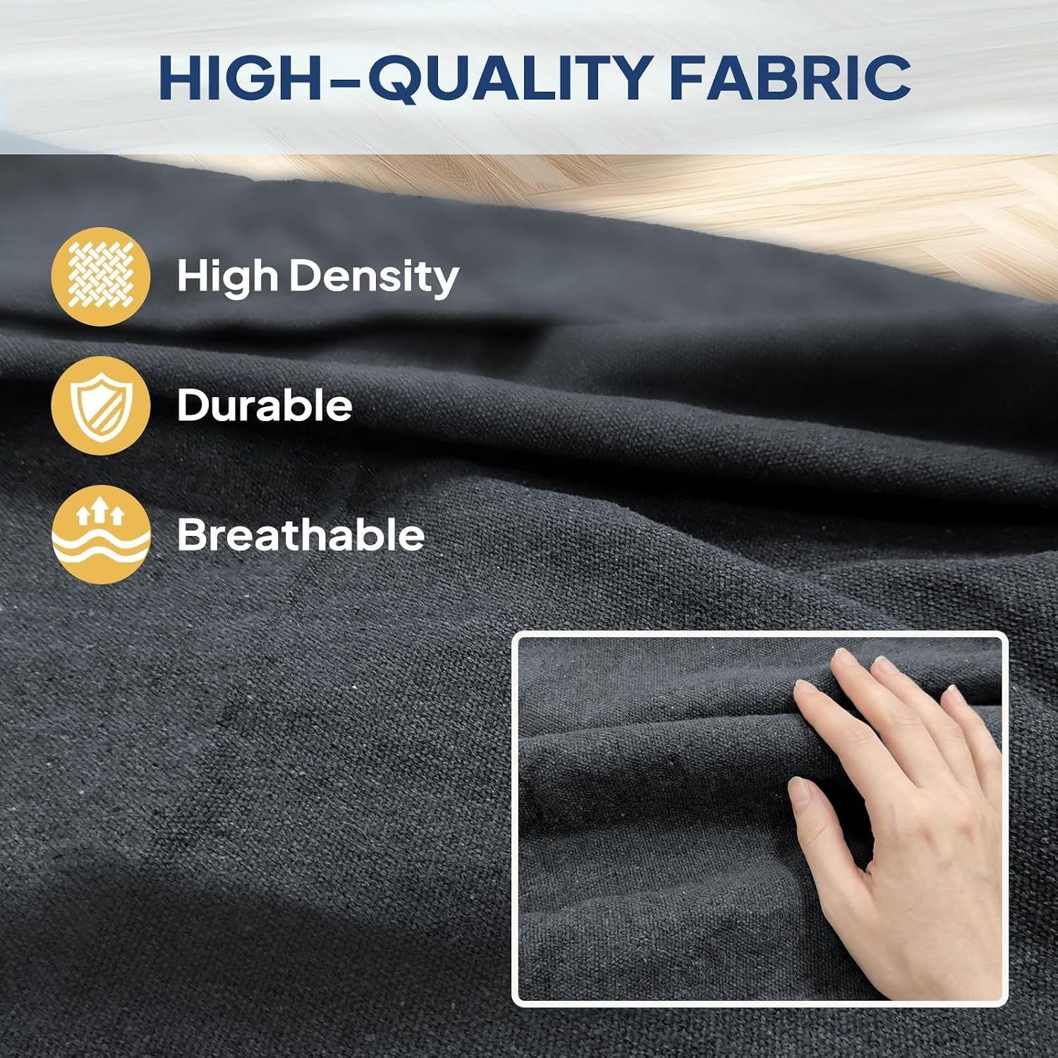 Cotton Hammock Portable Camping Hammocks for Hanging Sturdy Garden Comfortable Fabric Hammock with Tree Straps up to 660Lbs with Travel Bag for Camping Outdoor/Indoor Patio Backyard