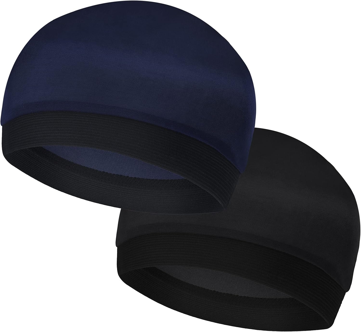 Durags Bonnet 2 PCS Turban Wave Cap Night Grip Loc Turban Caps Skull Beanies Bandana Hat Hair Cover Tie Wrap Scarf