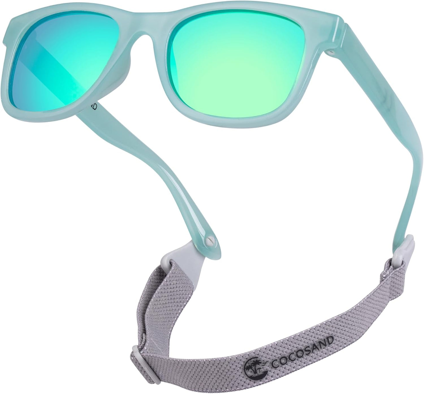 Flexible Baby Sunglasses with Strap Polarized UV Protection for Toddler Infant Newborn Boy Girl Age 0-24 Months