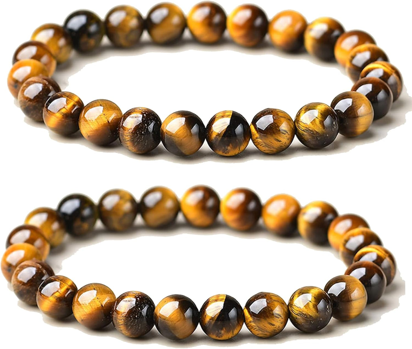 Handmade 8Mm Beaded Bracelets for Men Protection Bracelet for Women Chakra Feng Shui Stretchy Handmade Lucky Money Stretchy Crystal Bracelets Best Gifts