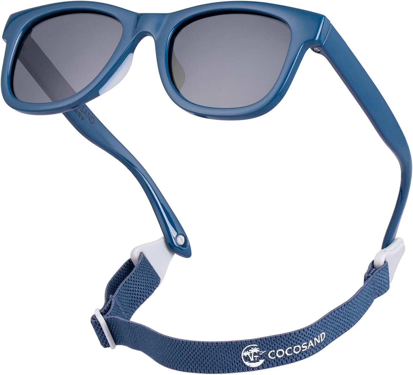 Flexible Baby Sunglasses with Strap Polarized UV Protection for Toddler Infant Newborn Boy Girl Age 0-24 Months
