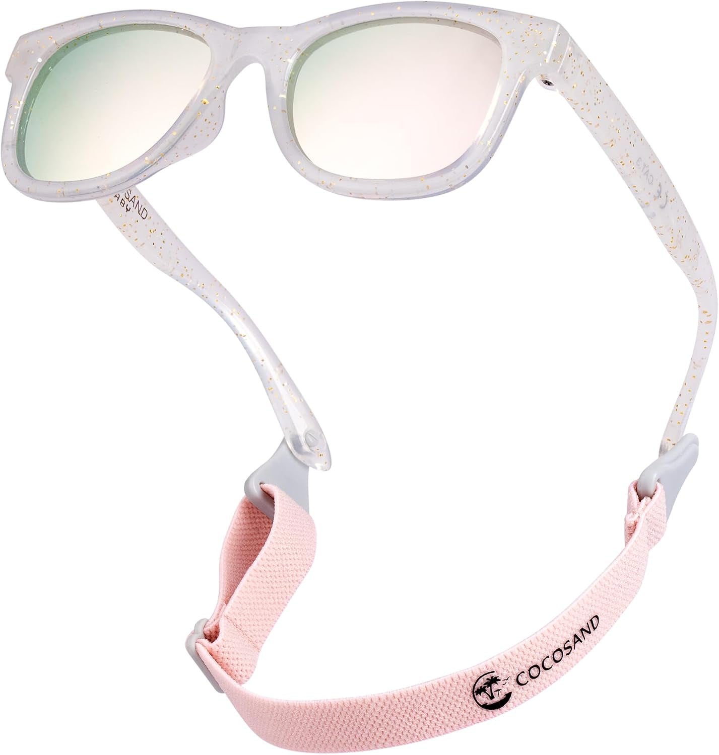 Flexible Baby Sunglasses with Strap Polarized UV Protection for Toddler Infant Newborn Boy Girl Age 0-24 Months