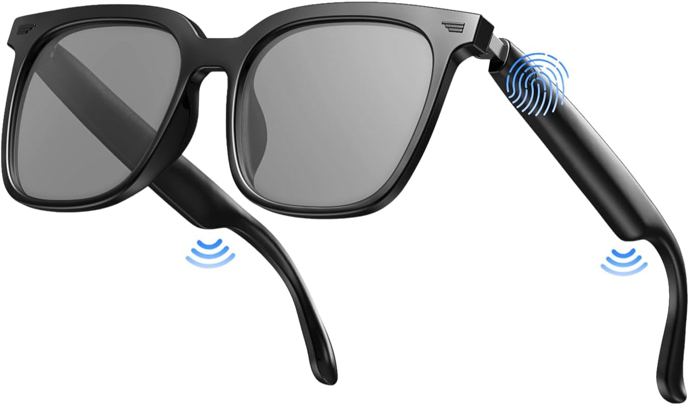 Smart Glasses, Bluetooth Glasses for Men Women, UV Protection, Real Time Translation with 144+Languages, AI Glasses with Chat GPT Bluetooth 5.4 for Meeting Daily Use Travel Business