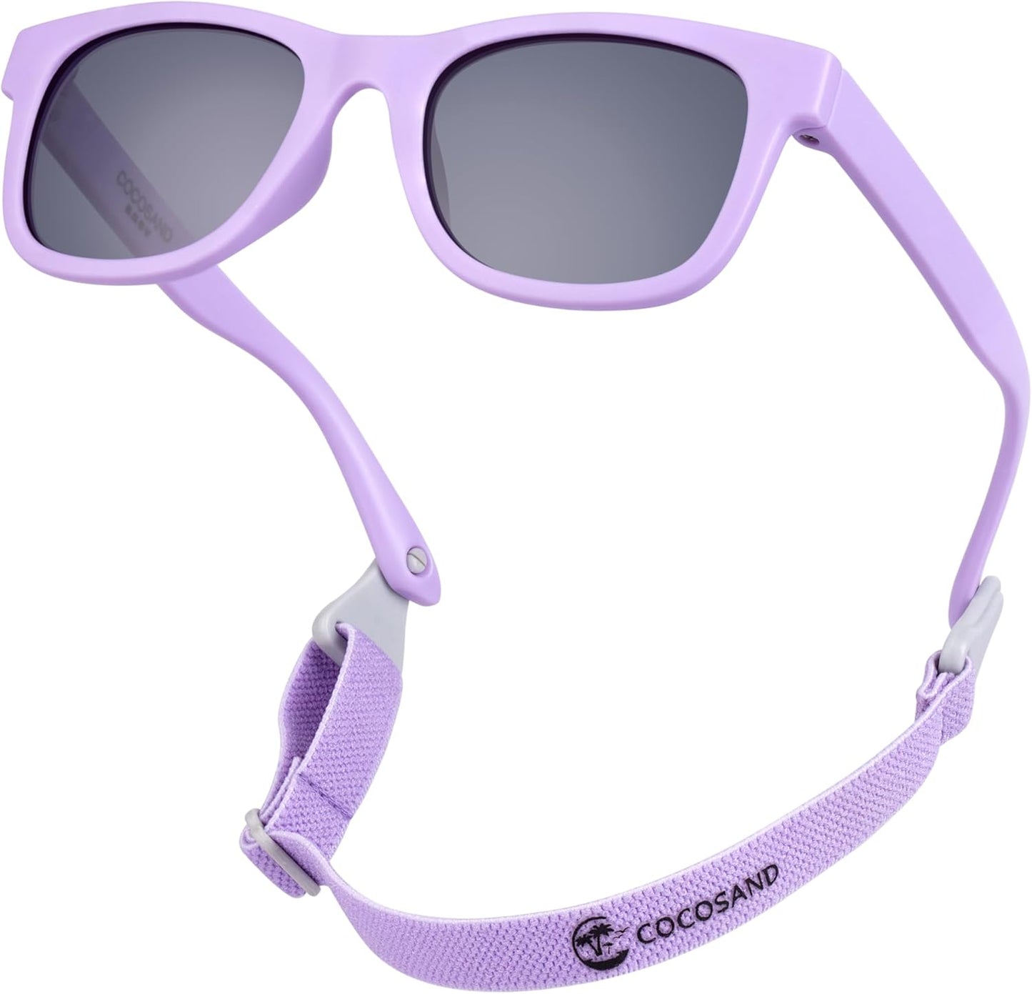 Flexible Baby Sunglasses with Strap Polarized UV Protection for Toddler Infant Newborn Boy Girl Age 0-24 Months