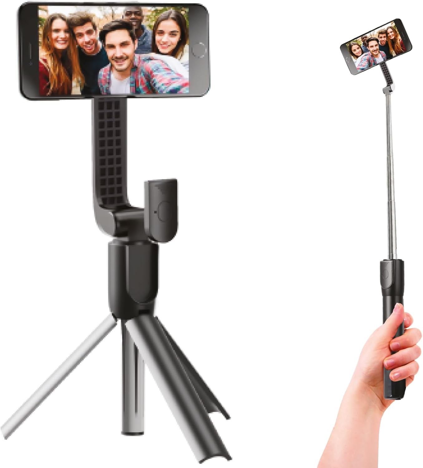 Magnetic Selfie Stick Tripod with Remote – Adjustable up to 26", Strong Upgraded Magnet + Bluetooth Remote| Selfie Stick for Iphone 12 and Newer – Travel-Friendly, Great for Video Recording