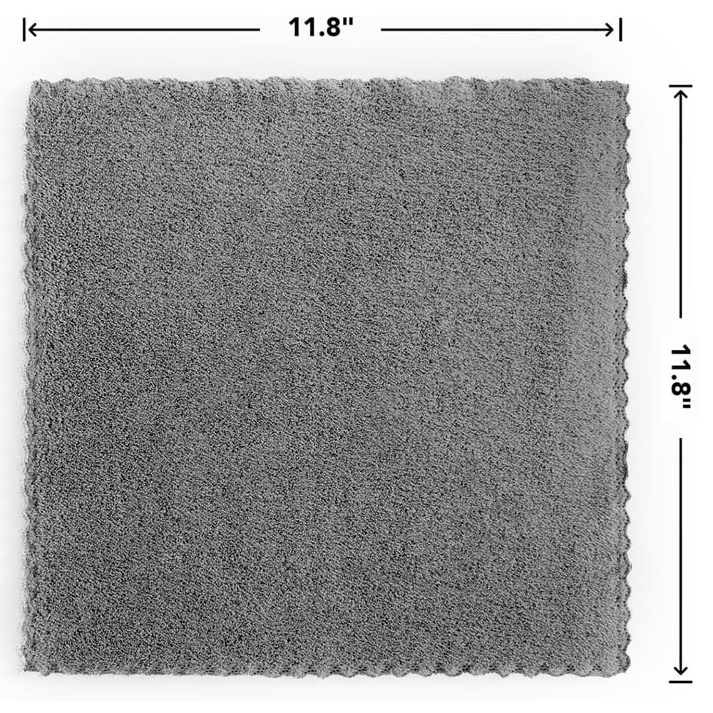 12 Pack Cleaning Cloth,Ultra Soft Absorbent Quick Drying Microfiber Cleaning Rags,No Scratches,Reusable,Washable,Lint Free Cleaning Towels for Kitchen,Window,Glass,Car,11.8"×11.8",(Multicolor)