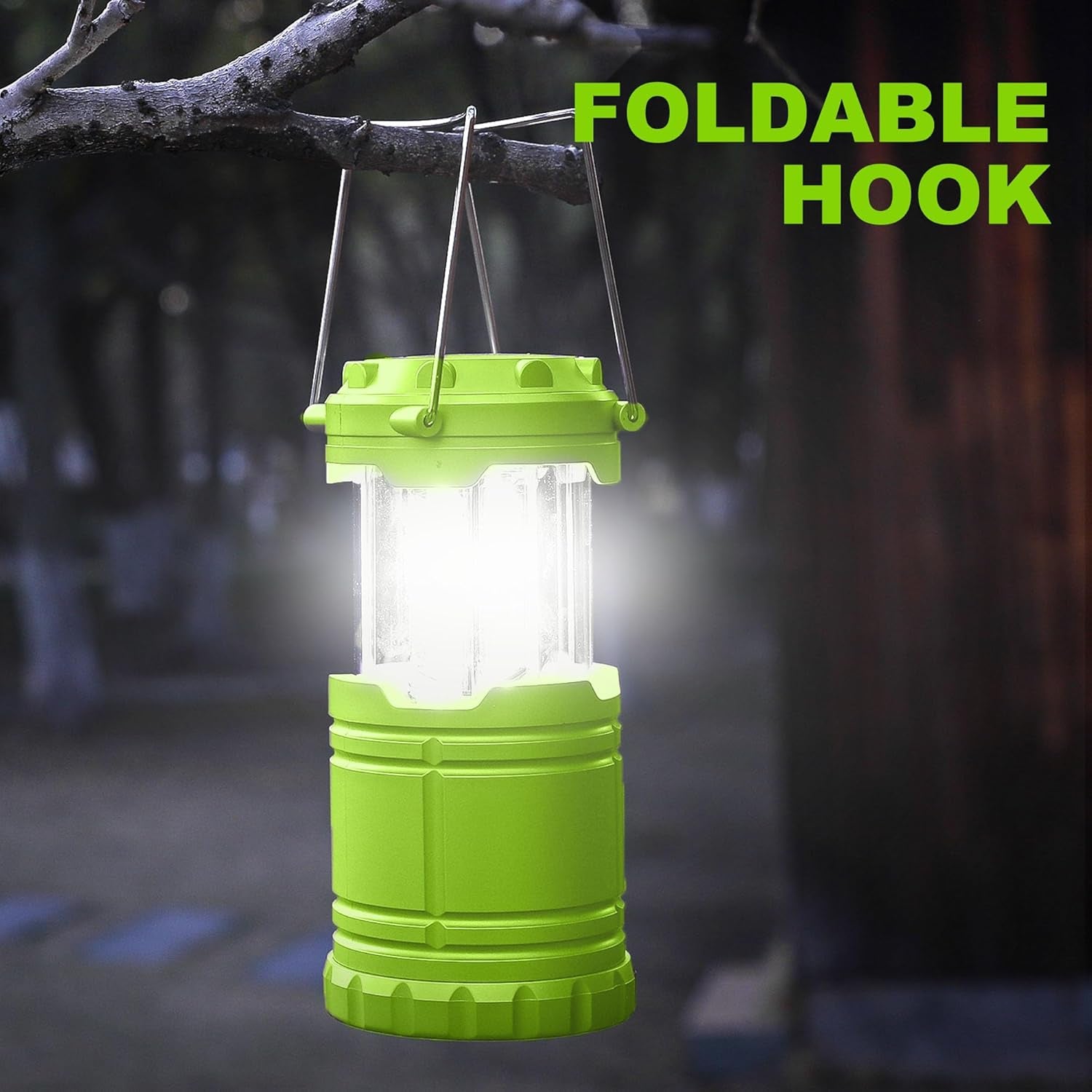 LED Pink and Green Camping Lantern, Essential Emergency Lights for Power Outages, Hiking, Hurricane