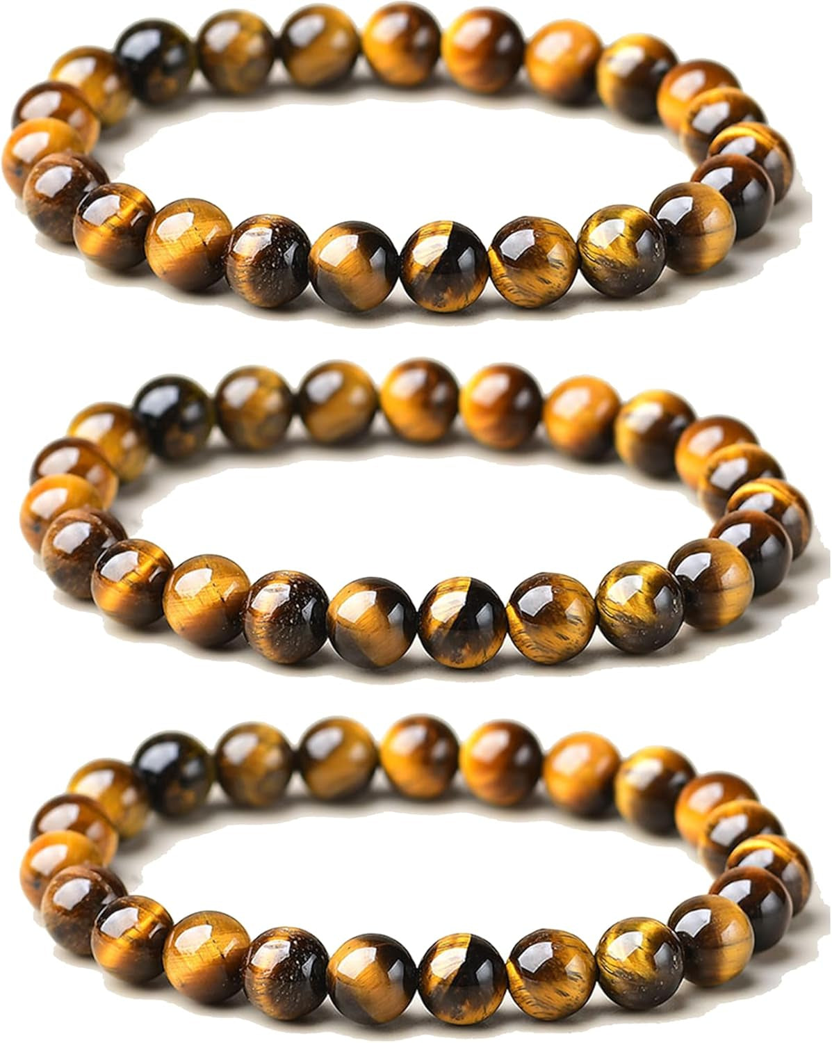 Handmade 8Mm Beaded Bracelets for Men Protection Bracelet for Women Chakra Feng Shui Stretchy Handmade Lucky Money Stretchy Crystal Bracelets Best Gifts