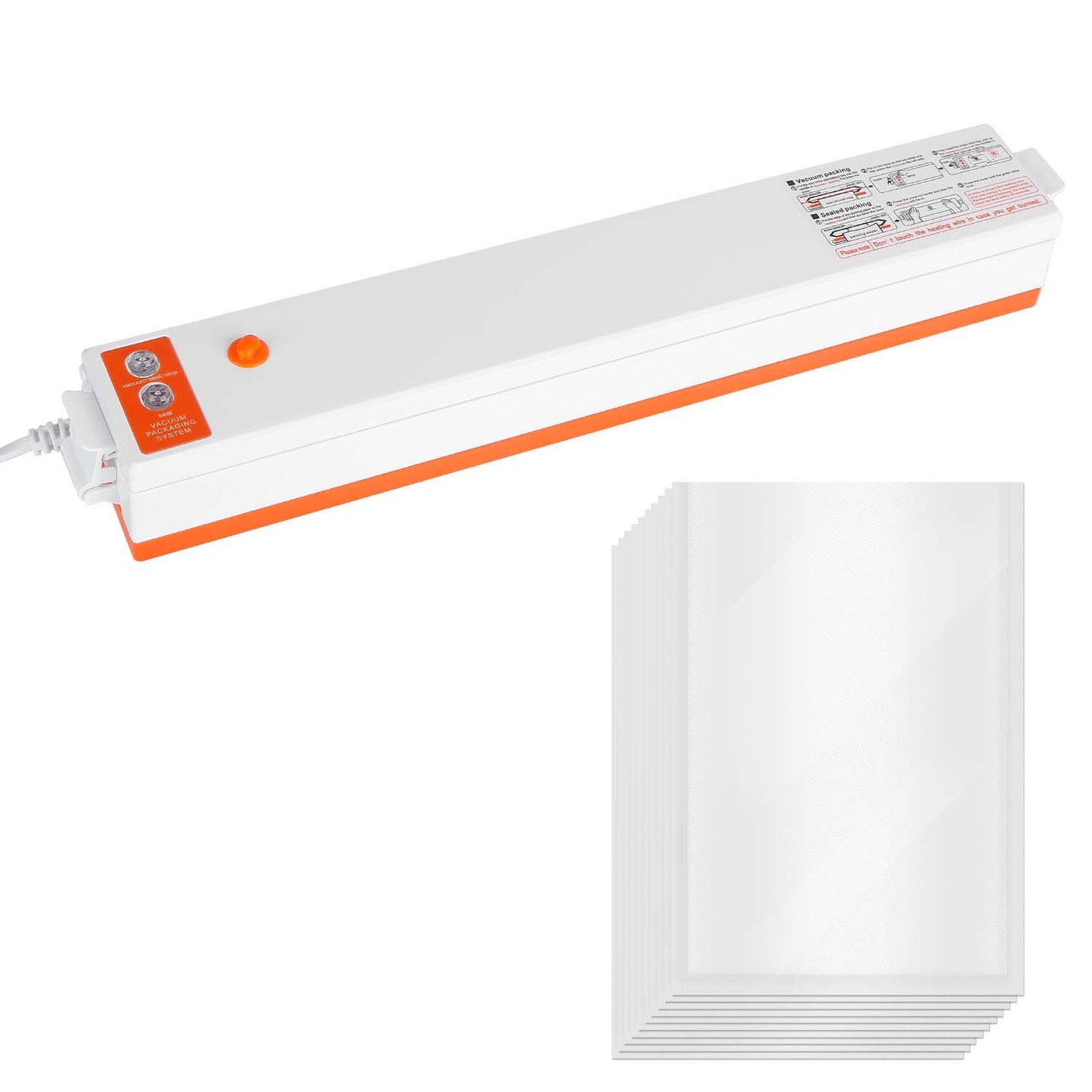 Electric Vacuum Sealer Machine Household Automatic Food Vacuum Sealer Quick Sealing System Machine for Food Dry Moist Food