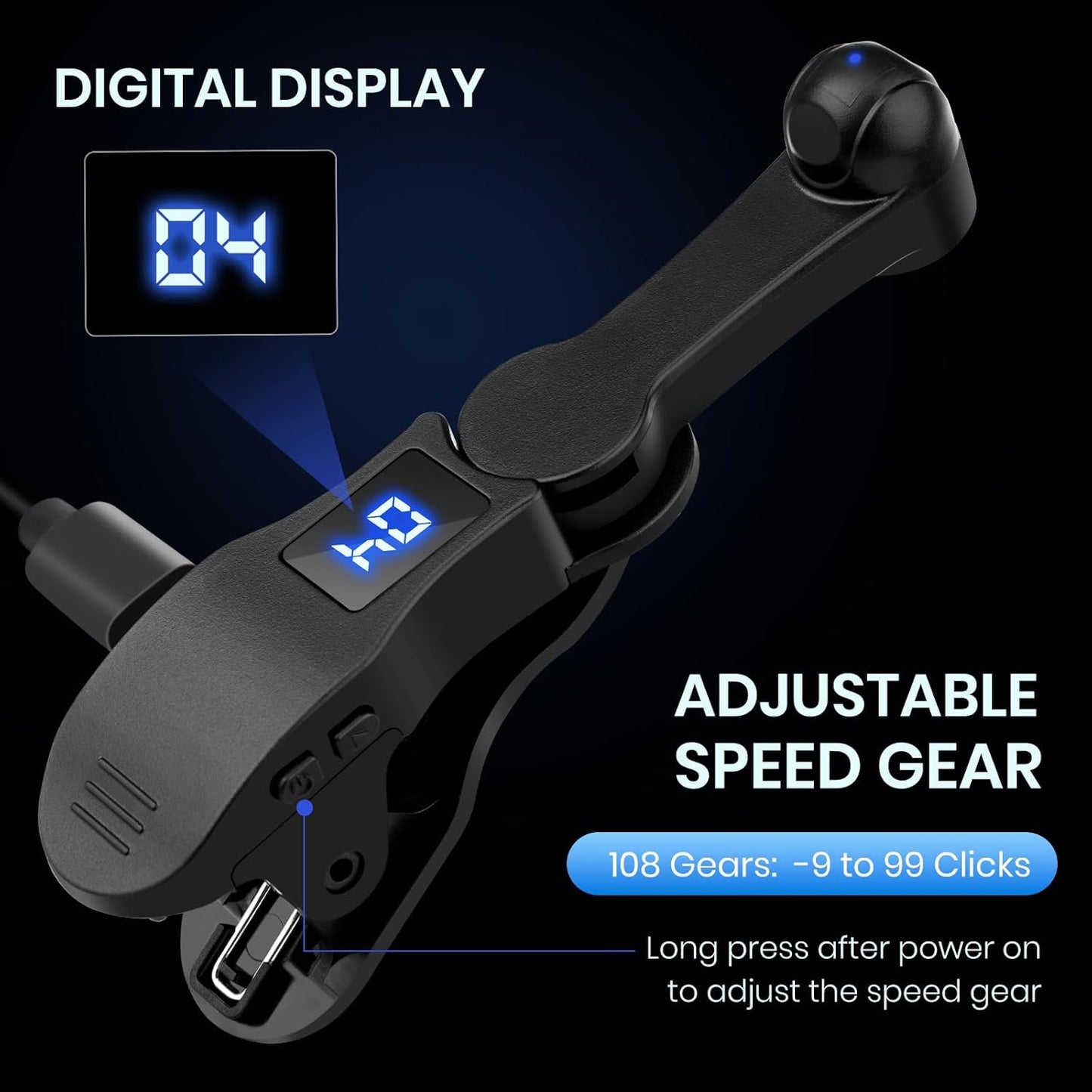 Auto Clicker for Smart Phone, Phone Screen Device Speed Clicker for Iphone Ipad Apps, Fast Click Simulation Finger Continuous Click for Game, Live Broadcasts Likes, Lightning Deal, Reward Task (Black)