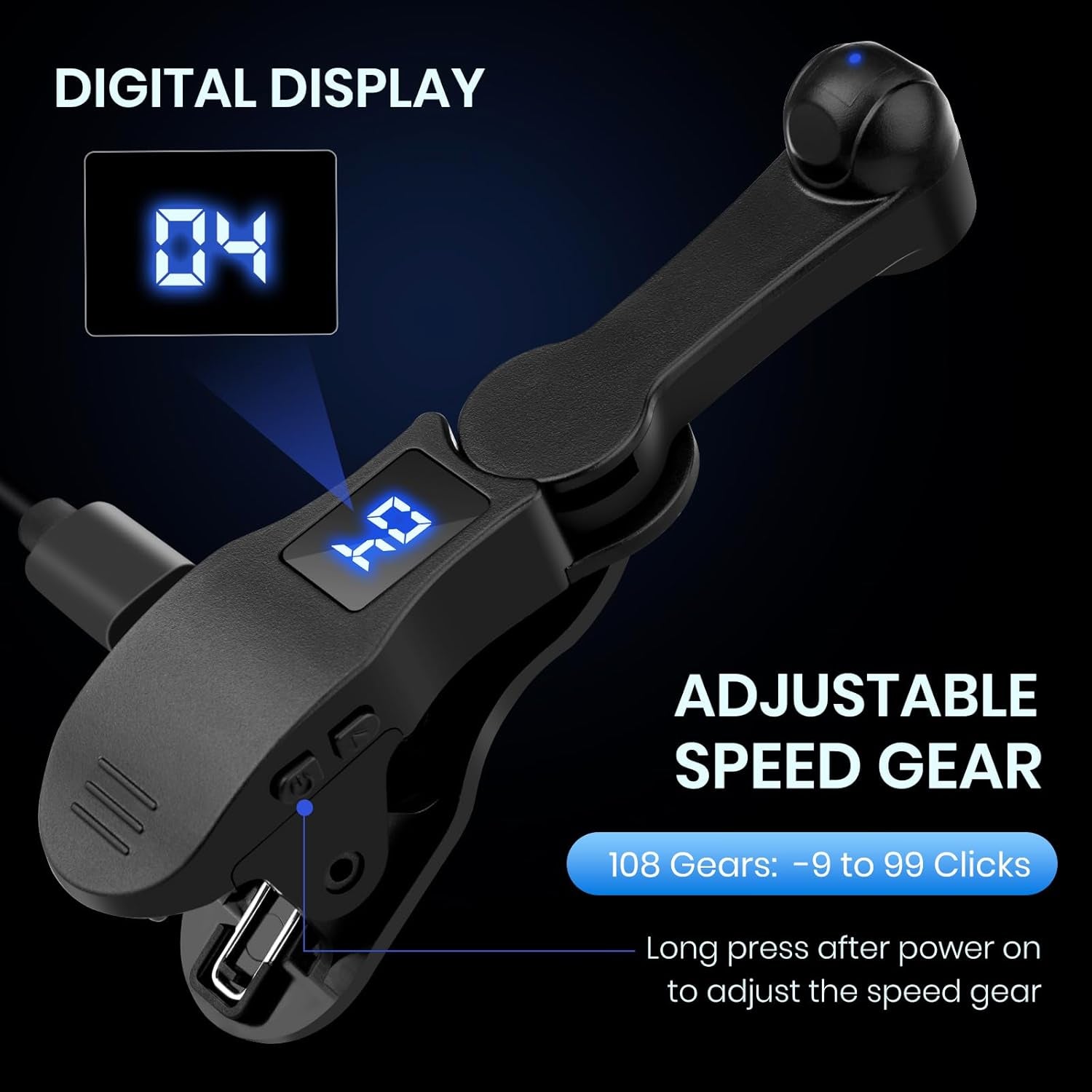 Auto Clicker for Smart Phone, Phone Screen Device Speed Clicker for Iphone Ipad Apps, Fast Click Simulation Finger Continuous Click for Game, Live Broadcasts Likes, Lightning Deal, Reward Task (Black)