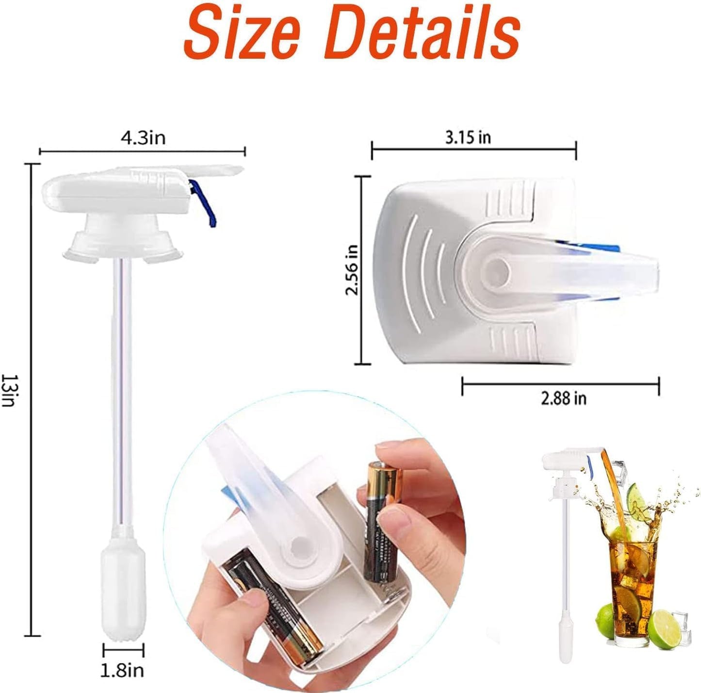 2 Pack Automatic Drink Dispenser,Milk Dispenser,Electric Tap,One-Handed Operation,Can Prevent Milk and Beer from Overflowing,Portable Electric Beverage Dispenser,Suitable for Outdoor and Home Kitchens