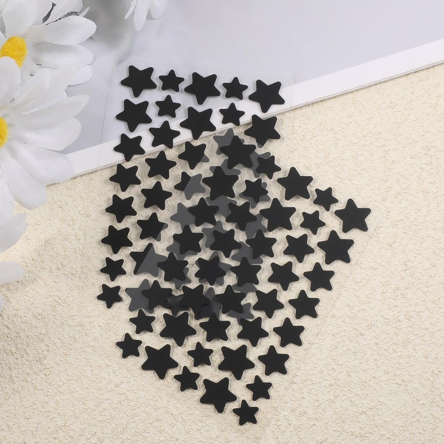240 Counts Black Star Pimple Patches for Face, Cute Hydrocolloid Star Acne Patches Sticky Spot Stickers Pad Covering Peel Invisible Acne Absorbing Cover Patch