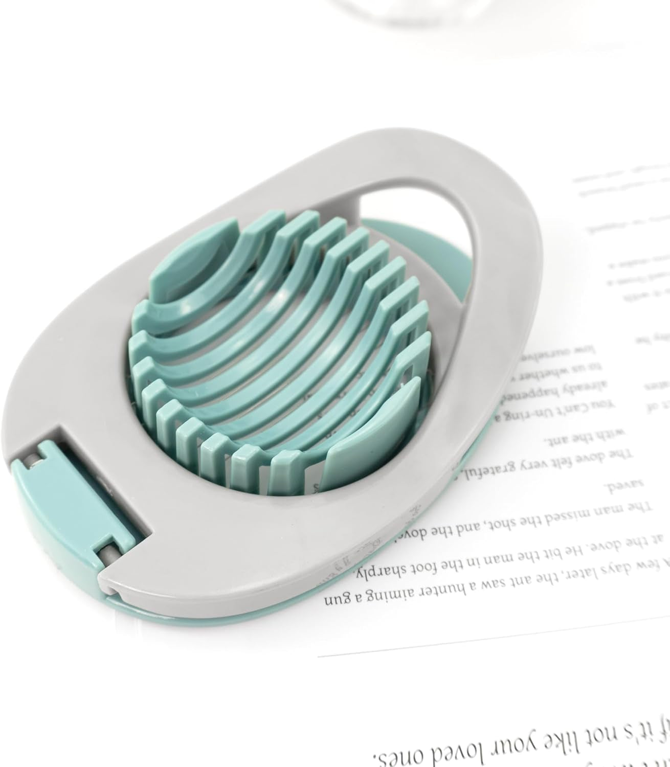 Egg Slicer Easy to Clean Egg Cutter with Stainless Steel Wire for Kitchen Soft Fruit, Strawberrys Kiwis Sandwiches Salads