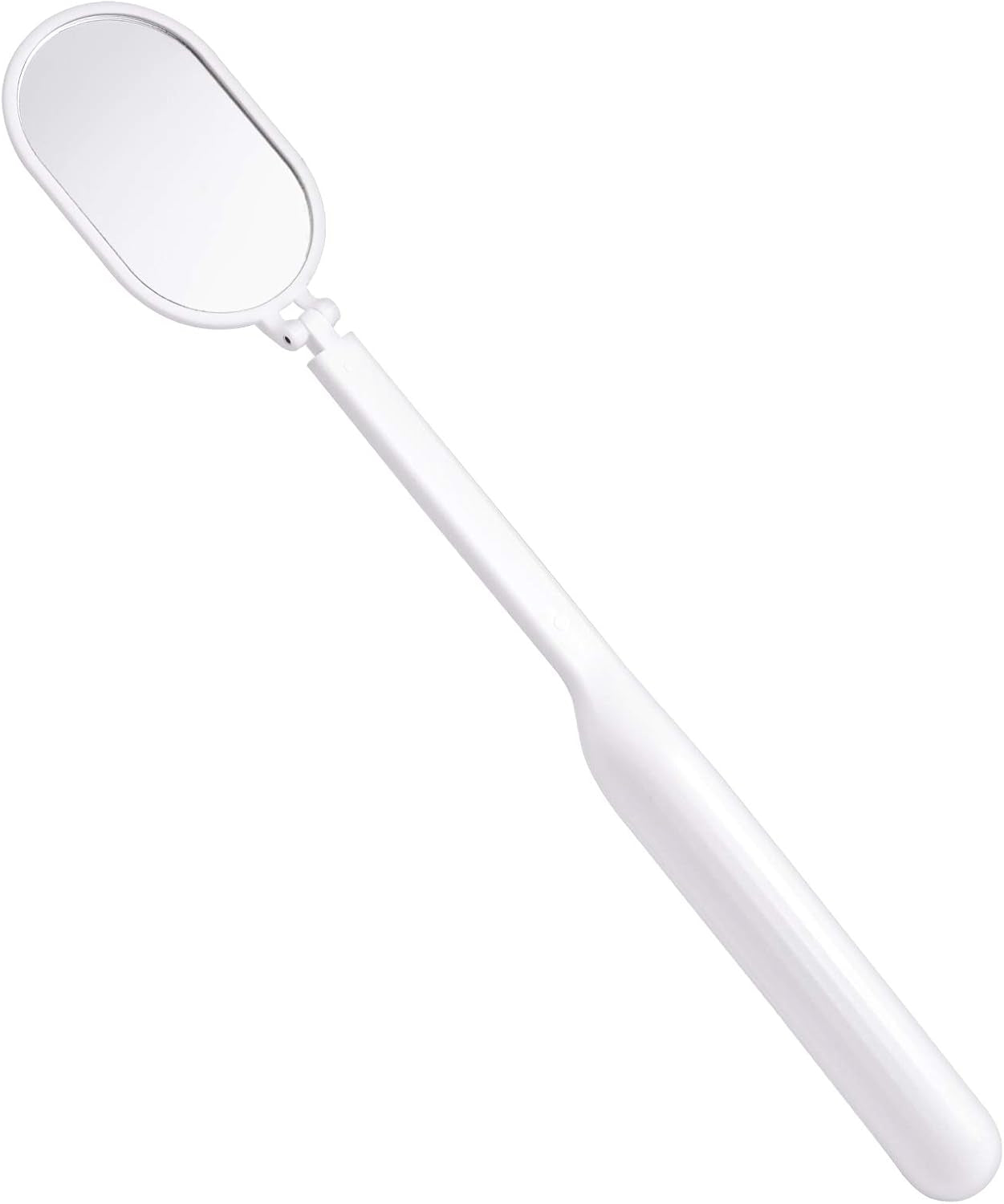 Foldable Lash Mirror, 270° Free Rotation, Lightweight Makeup Mirror for Eyelash Extensions Supplies (White)