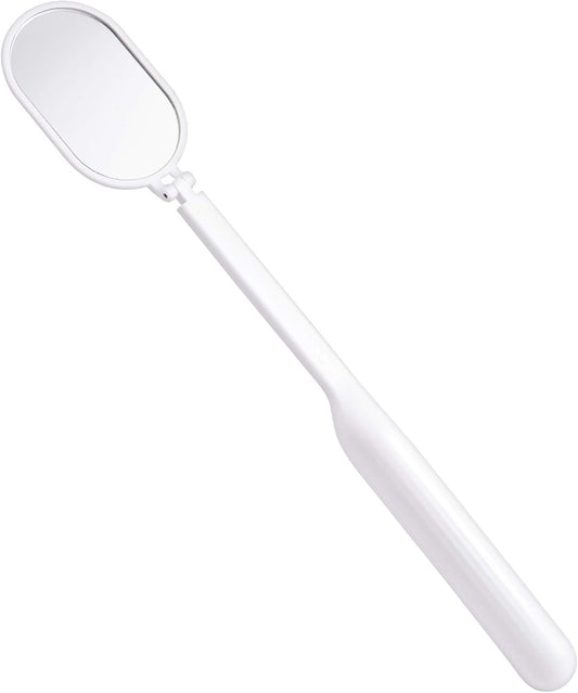 Foldable Lash Mirror, 270° Free Rotation, Lightweight Makeup Mirror for Eyelash Extensions Supplies (White)