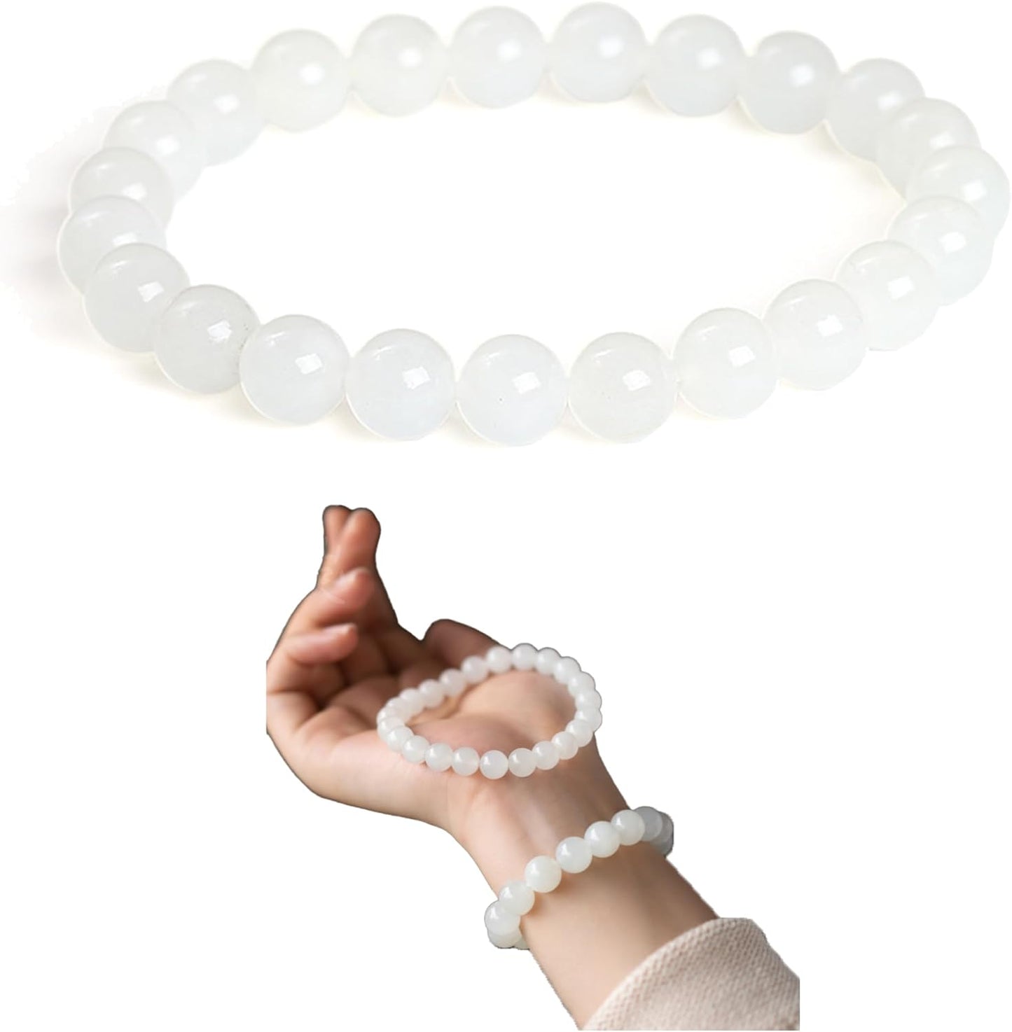 Handmade 8Mm Beaded Bracelets for Men Protection Bracelet for Women Chakra Feng Shui Stretchy Handmade Lucky Money Stretchy Crystal Bracelets Best Gifts