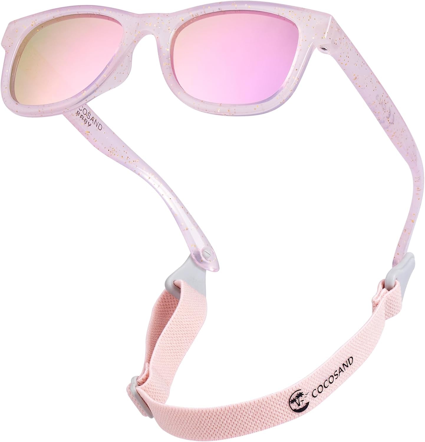 Flexible Baby Sunglasses with Strap Polarized UV Protection for Toddler Infant Newborn Boy Girl Age 0-24 Months