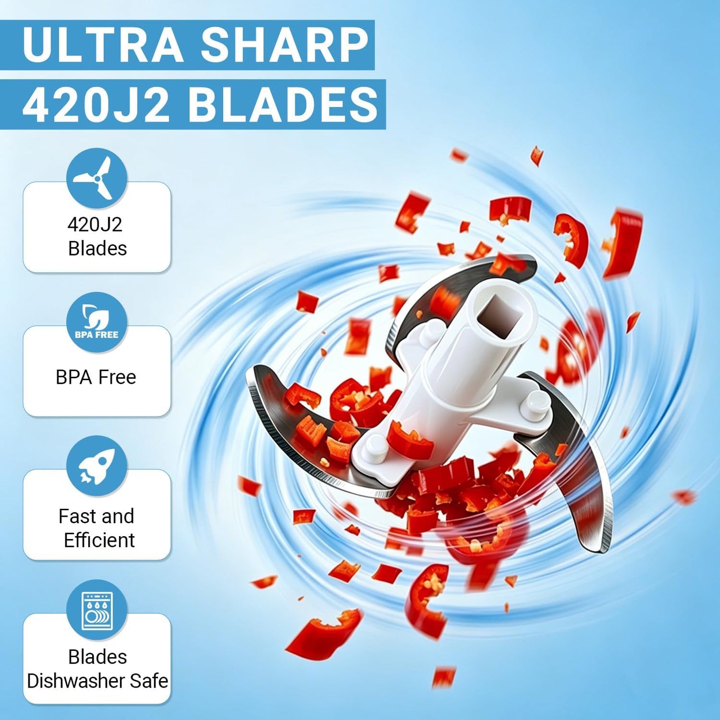 Manual Food Chopper Vegetable Cutter, Pull Chopper with String Garlic Mincer Onion Cutter for Veggies, Ginger, Salad, Fruits, Nuts, Herbs, Etc., 650Ml, Gray