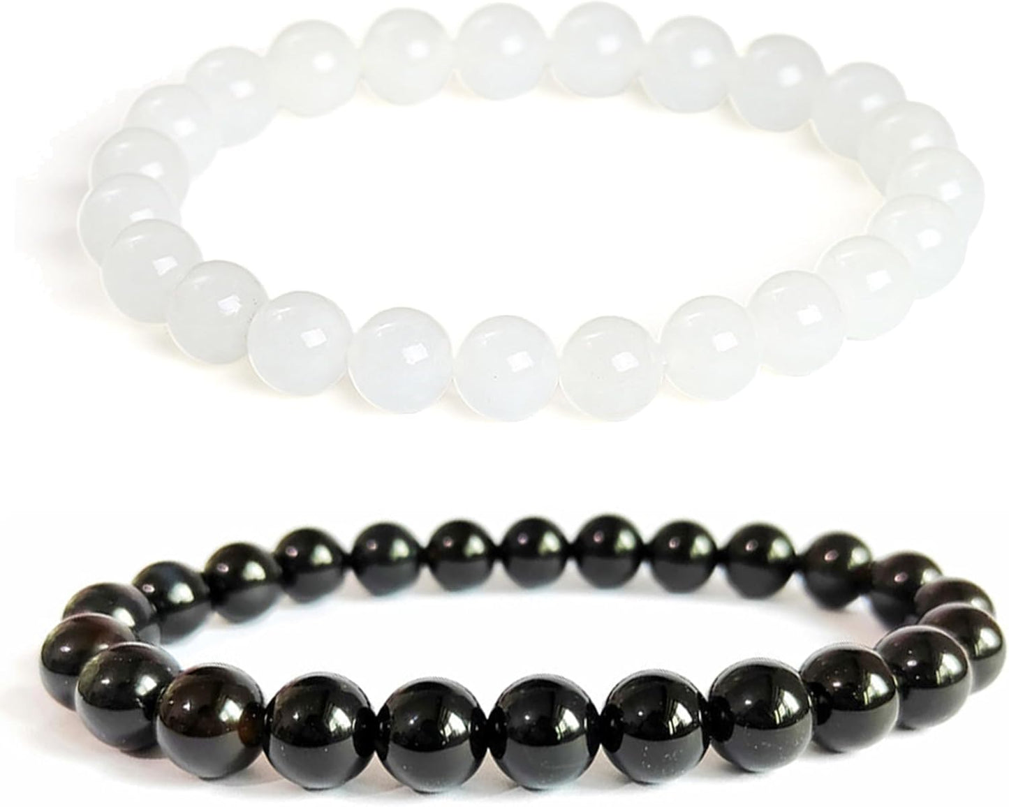 Handmade 8Mm Beaded Bracelets for Men Protection Bracelet for Women Chakra Feng Shui Stretchy Handmade Lucky Money Stretchy Crystal Bracelets Best Gifts