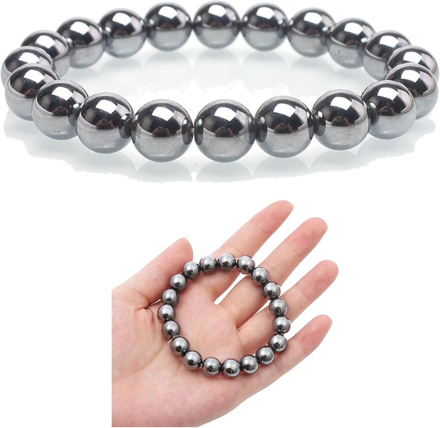 Handmade 8Mm Beaded Bracelets for Men Protection Bracelet for Women Chakra Feng Shui Stretchy Handmade Lucky Money Stretchy Crystal Bracelets Best Gifts