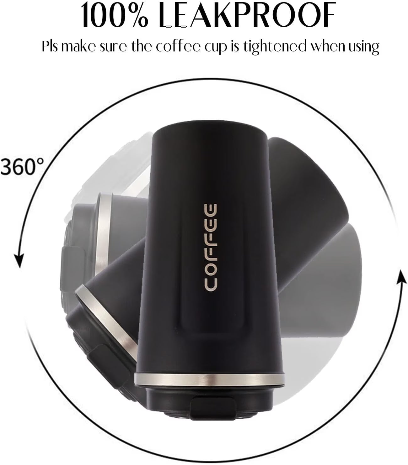 Innotech Double Wall Stainless Steel Smart Temperature Display Coffee, Tea, Hot Drinks Mug/Bottle/Cup with Led Temperature Display on Lid