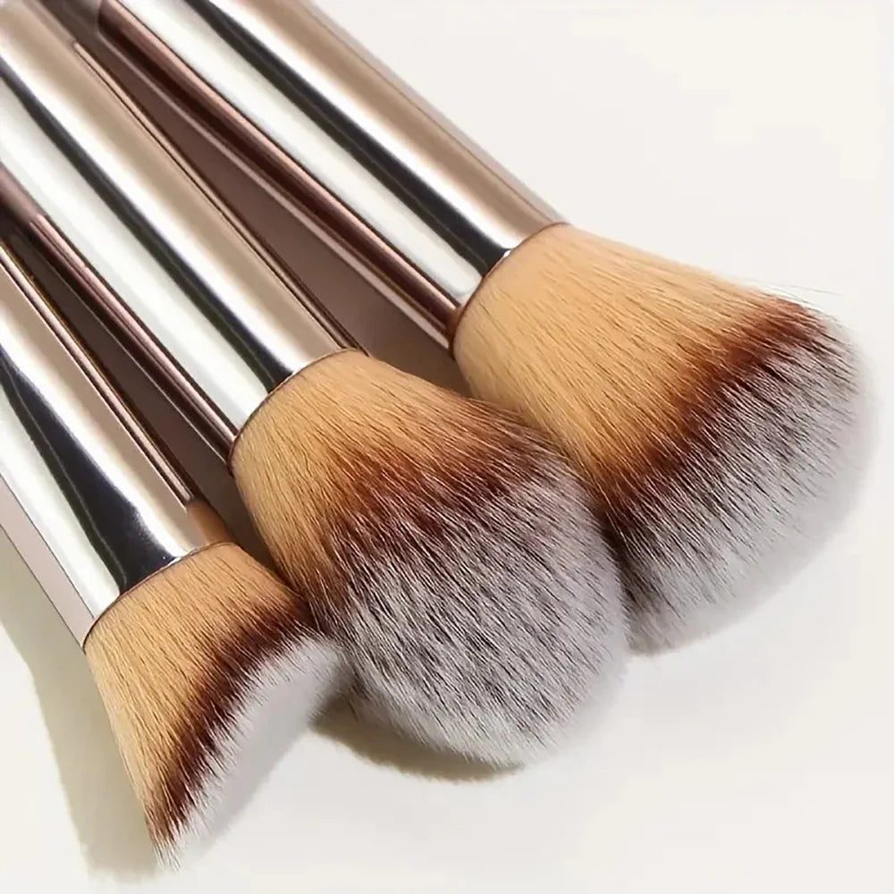 14-Piece Premium Makeup Brush Set – Synthetic Brushes for Foundation, Eyeshadow & Blush