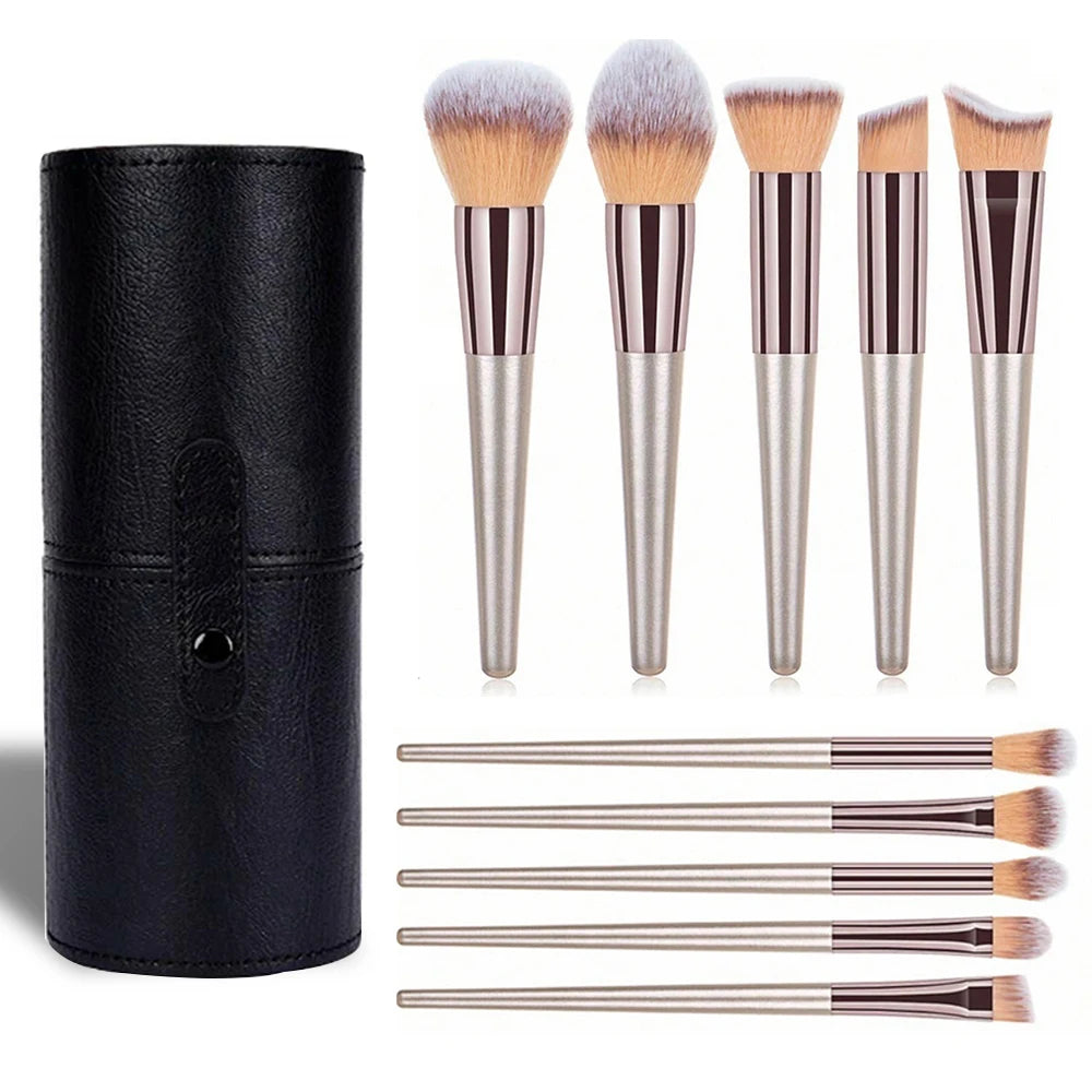 14-Piece Premium Makeup Brush Set – Synthetic Brushes for Foundation, Eyeshadow & Blush