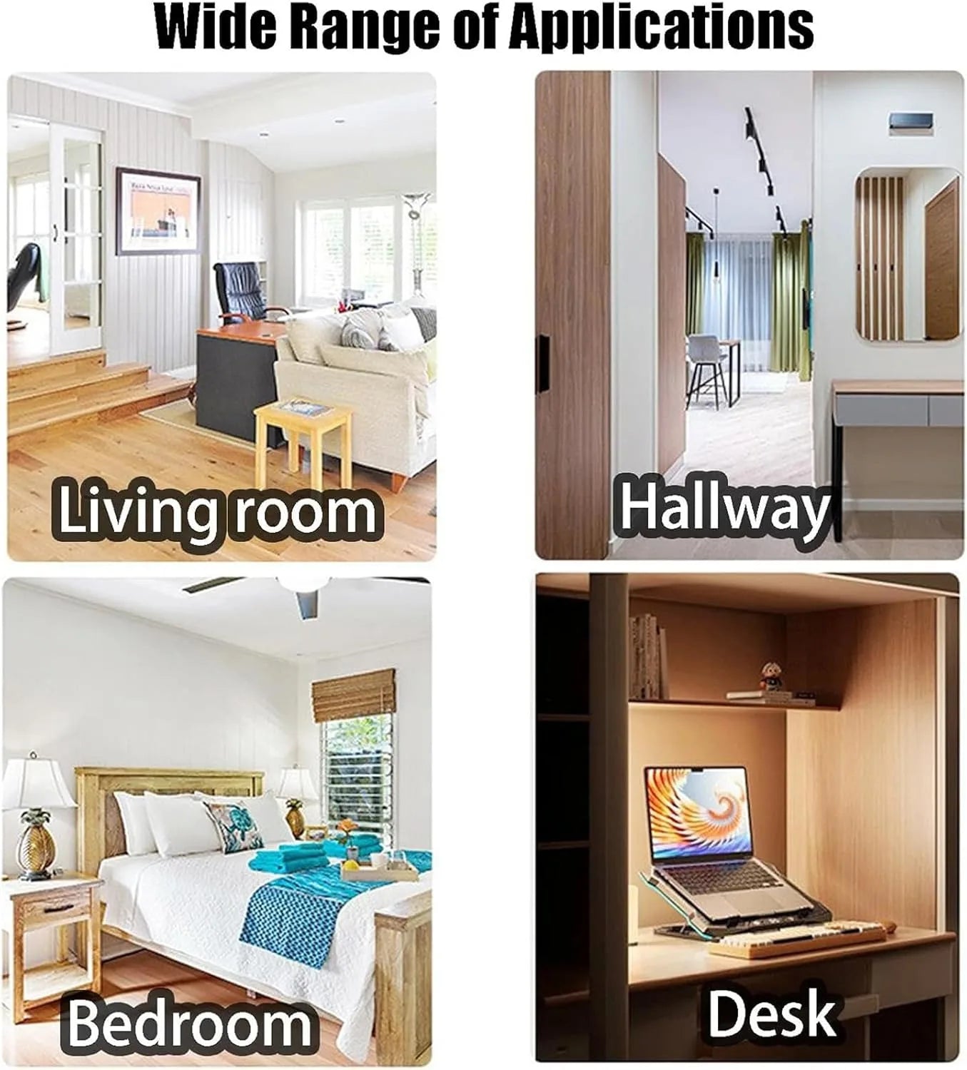 2-Pack Rechargeable Motion Sensor LED Lights | Magnetic Smart Wall Lighting