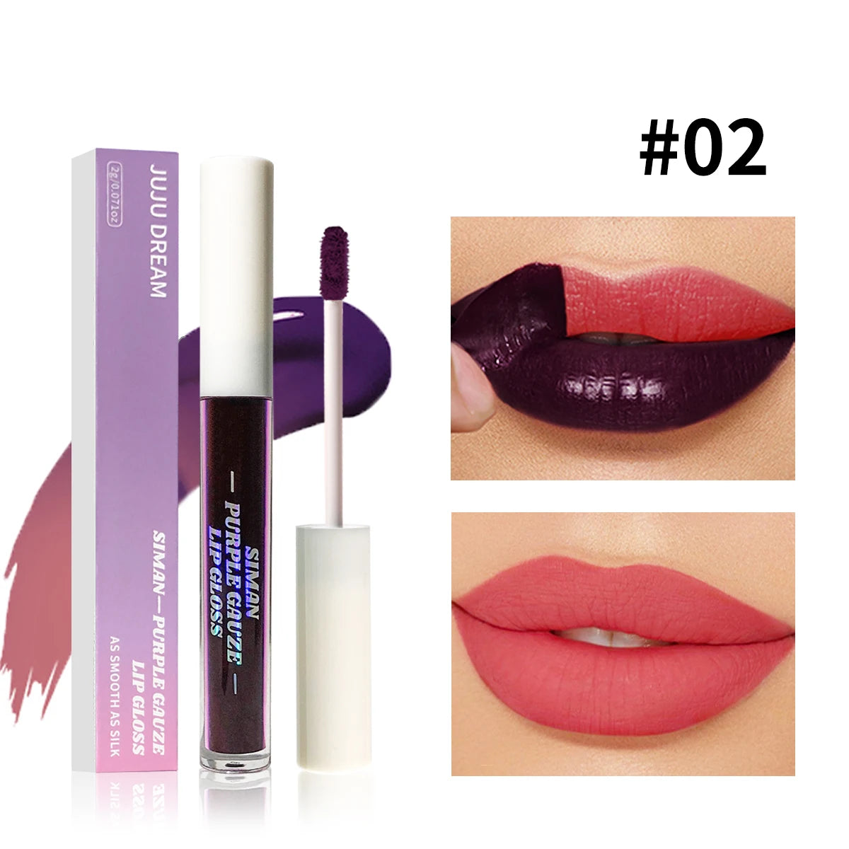 3-Piece Peel-Off Lip Gloss Set | Waterproof & Transfer-Proof Lip Stain
